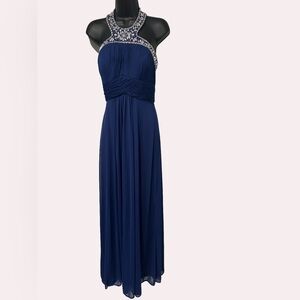 Xscape Midnight Blue Gown